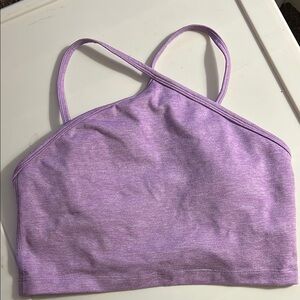 Aerie Lavender Strappy Crop Top never used